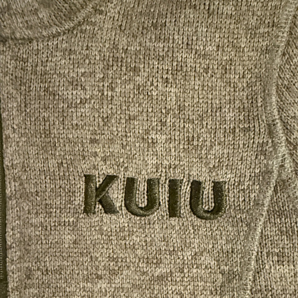 KUIU Women's Heather Olive Basecamp Sweater - Picture 3 of 6